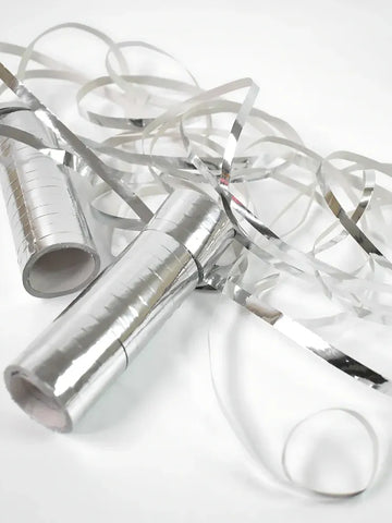 Shiny Silver Party Ribbon Set