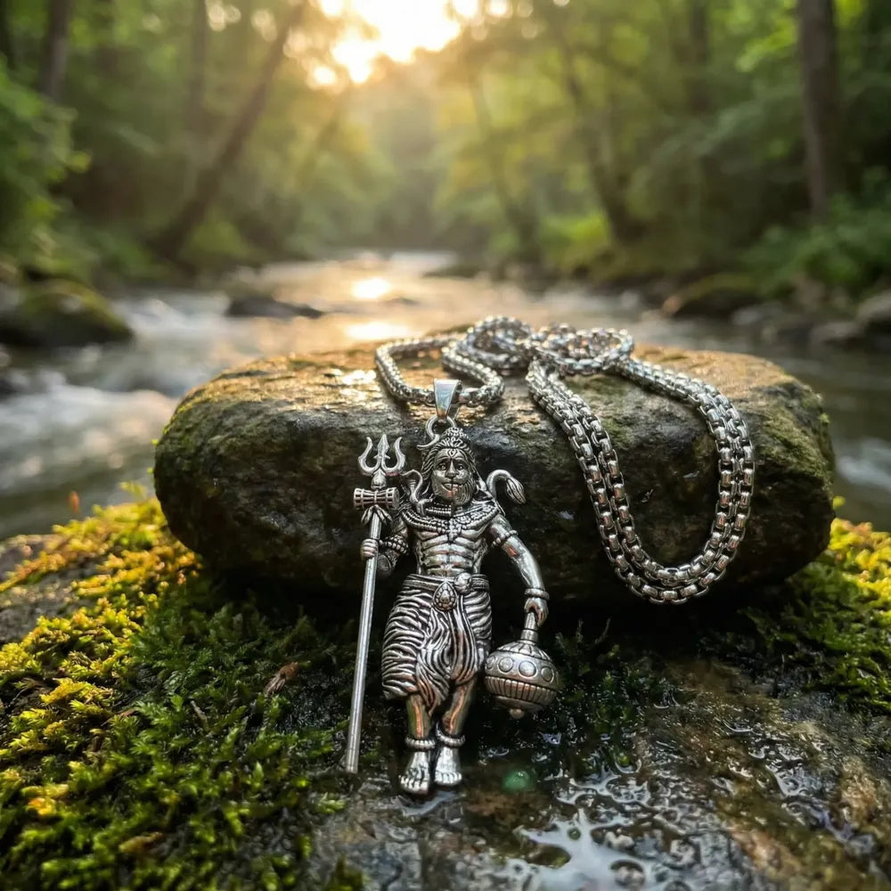 Shivji pendant with chain - potential heroes