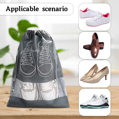 Gray shoe storage bag.