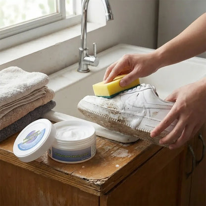 Shoes stains cleaning cream