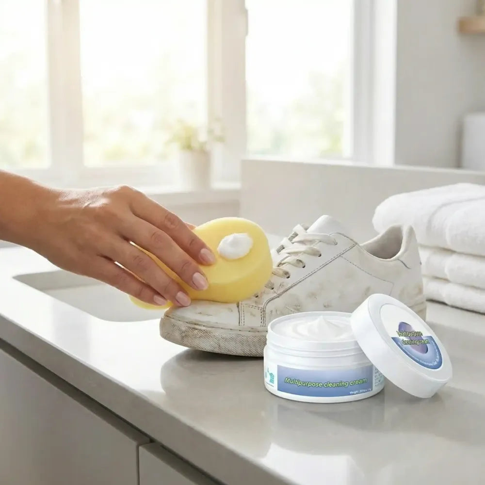 Shoes stains cleaning cream