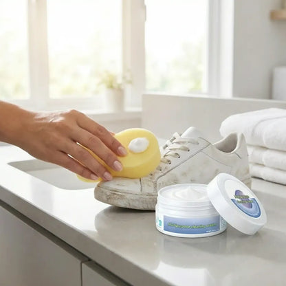 Shoes stains cleaning cream