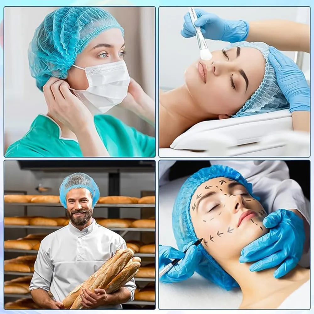 Shower cap waterproof disposable 100 pieces - home & kitchen