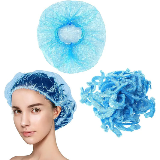 Shower cap waterproof disposable 100 pieces - home & kitchen