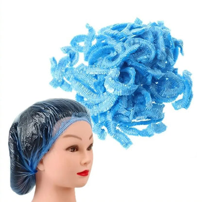 Shower cap waterproof disposable 100 pieces - home & kitchen