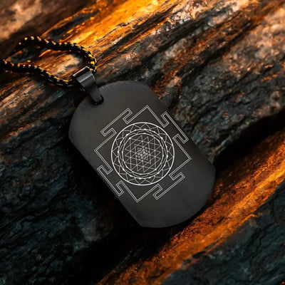 Shree yantra chain necklace