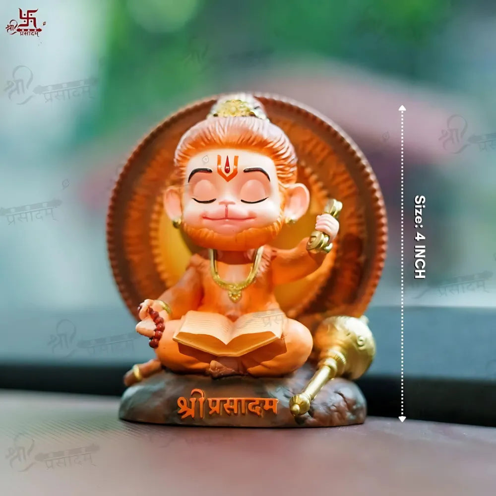 Shri prasadam meditating bal hanuman idol