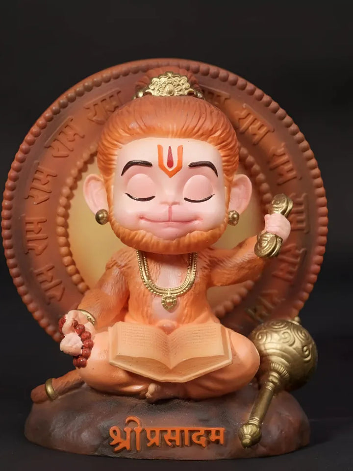 Shri Prasadam Meditating Bal Hanuman Idol