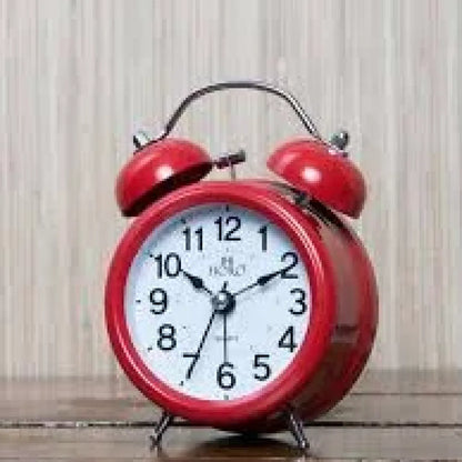 Silent metal alarm clock - office