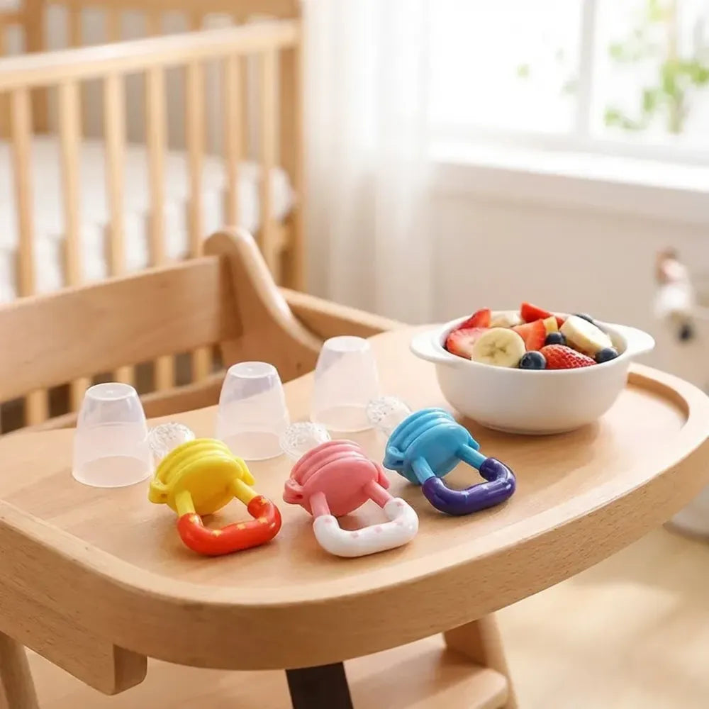 Silicone baby fruit pacifiers – pack of 2