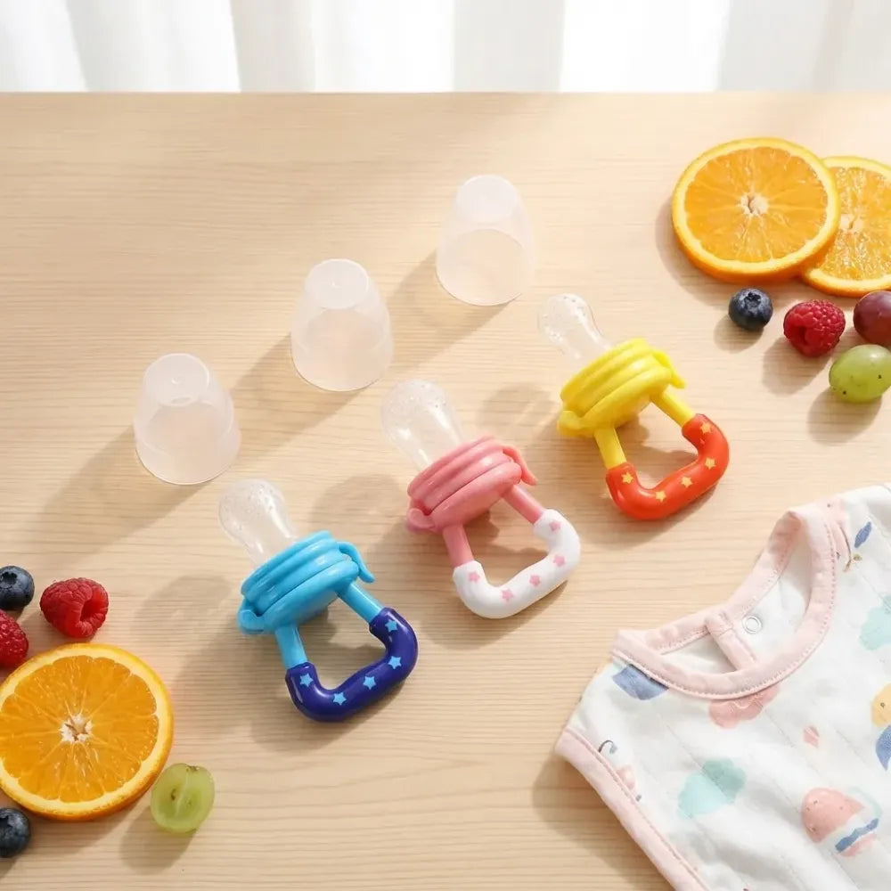 Silicone baby fruit pacifiers – pack of 2