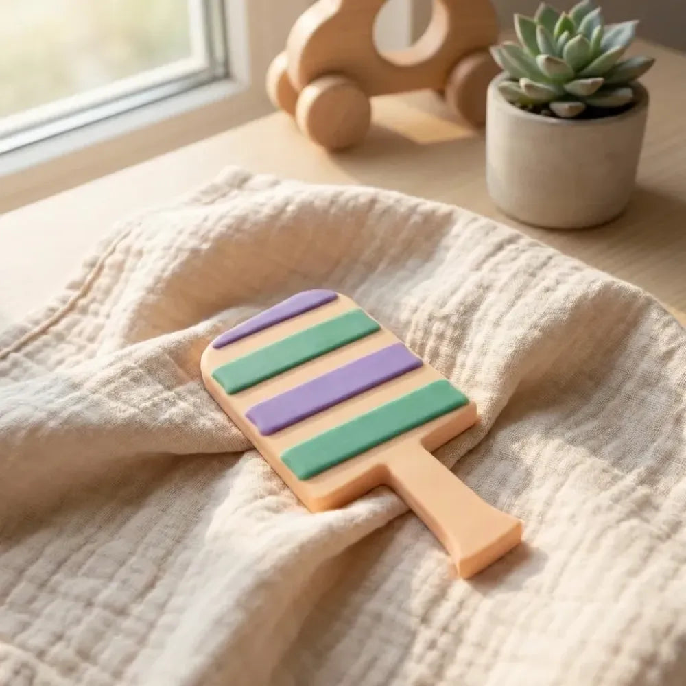 Silicone baby teether - care