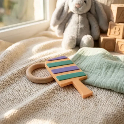 Silicone baby teether - care