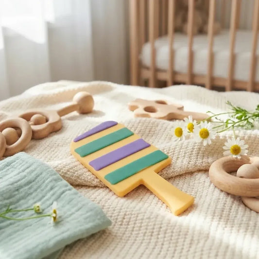 Silicone baby teether - care