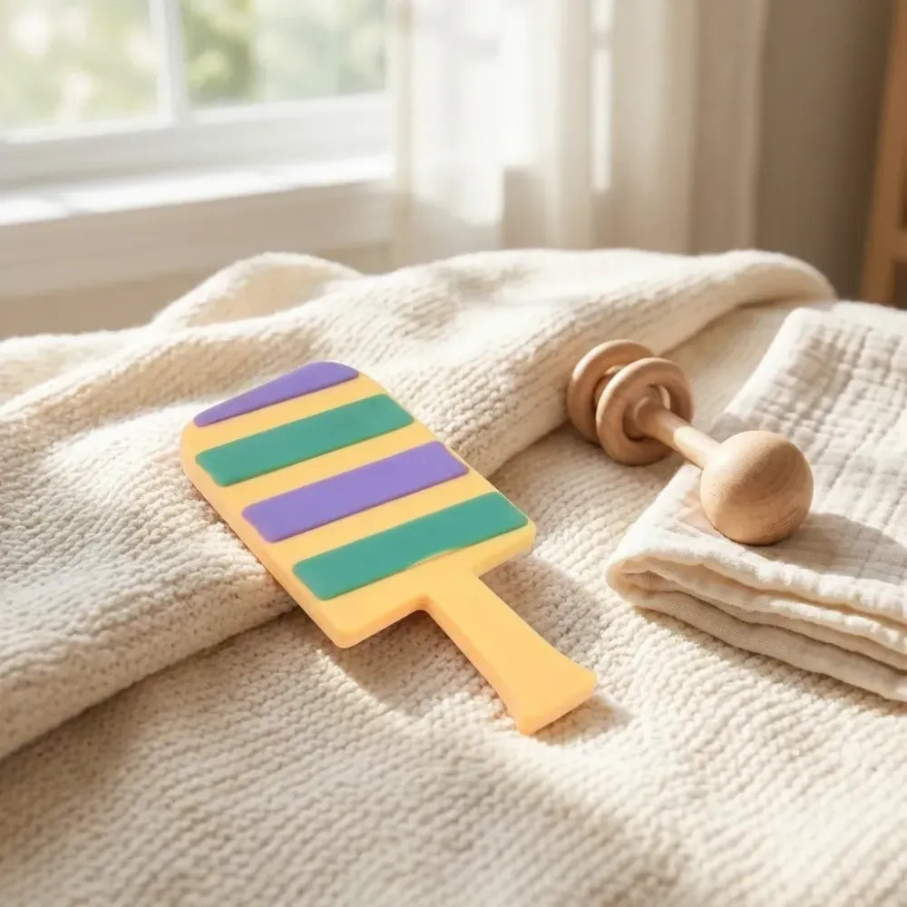 Silicone baby teether - care