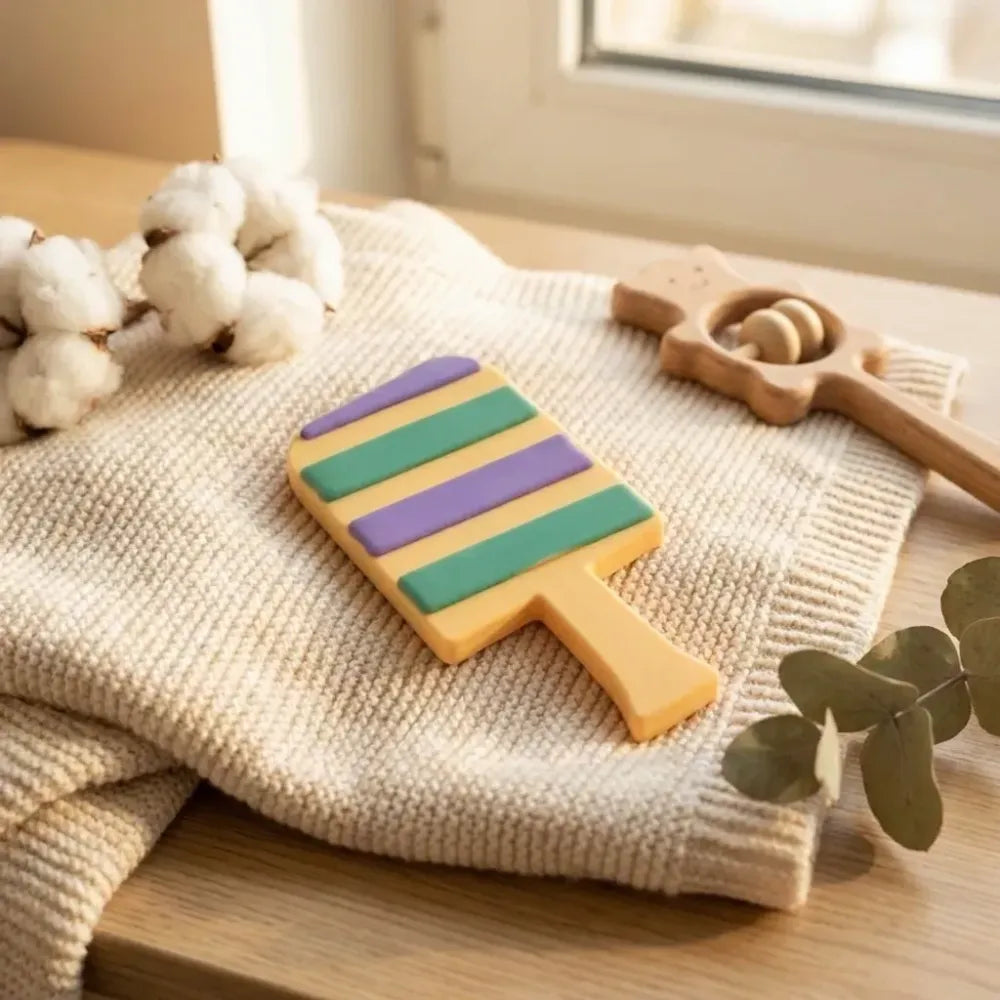 Silicone baby teether - care