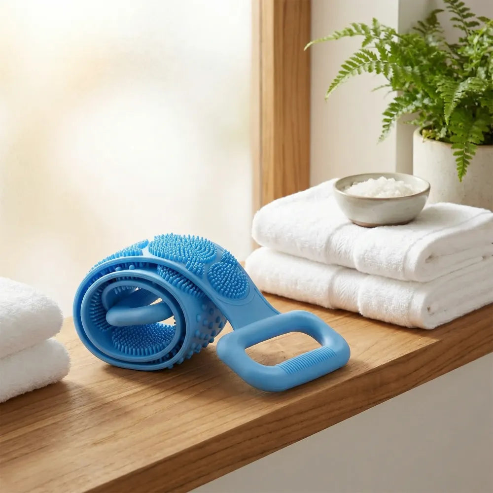 Silicone body scrubber bath brush (1 pc 25 inch) - health & beauty