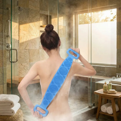 Silicone body scrubber bath brush (1 pc 25 inch) - health & beauty