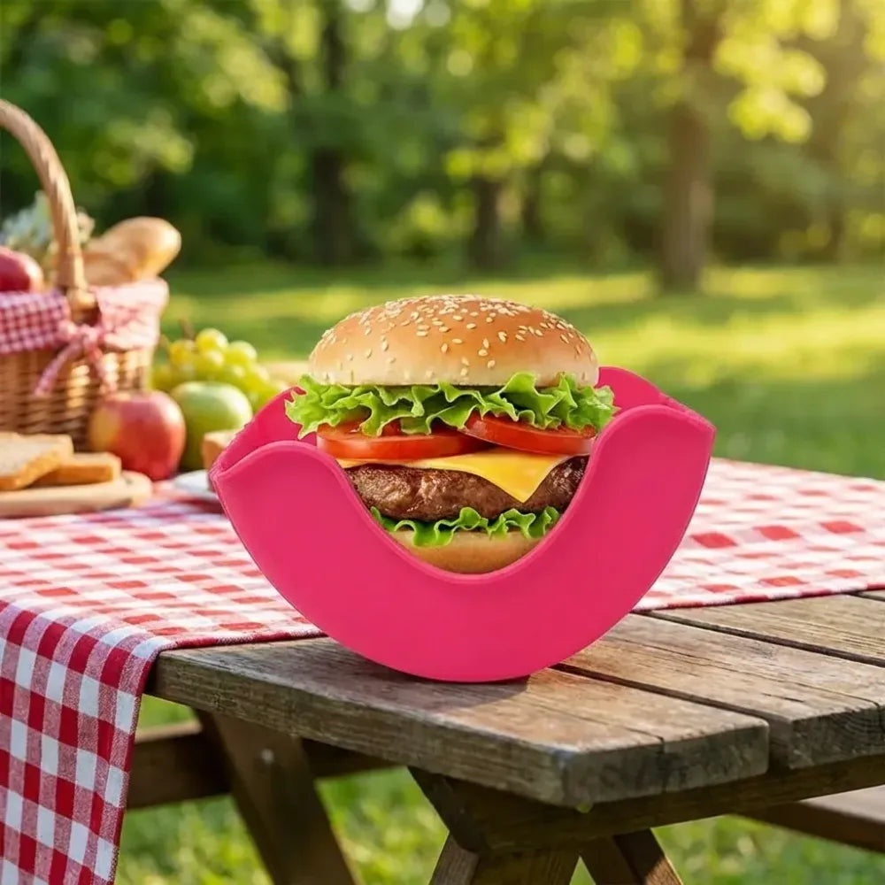 Silicone burger holder - kitchen tool