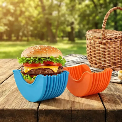 Silicone burger holder - kitchen tool