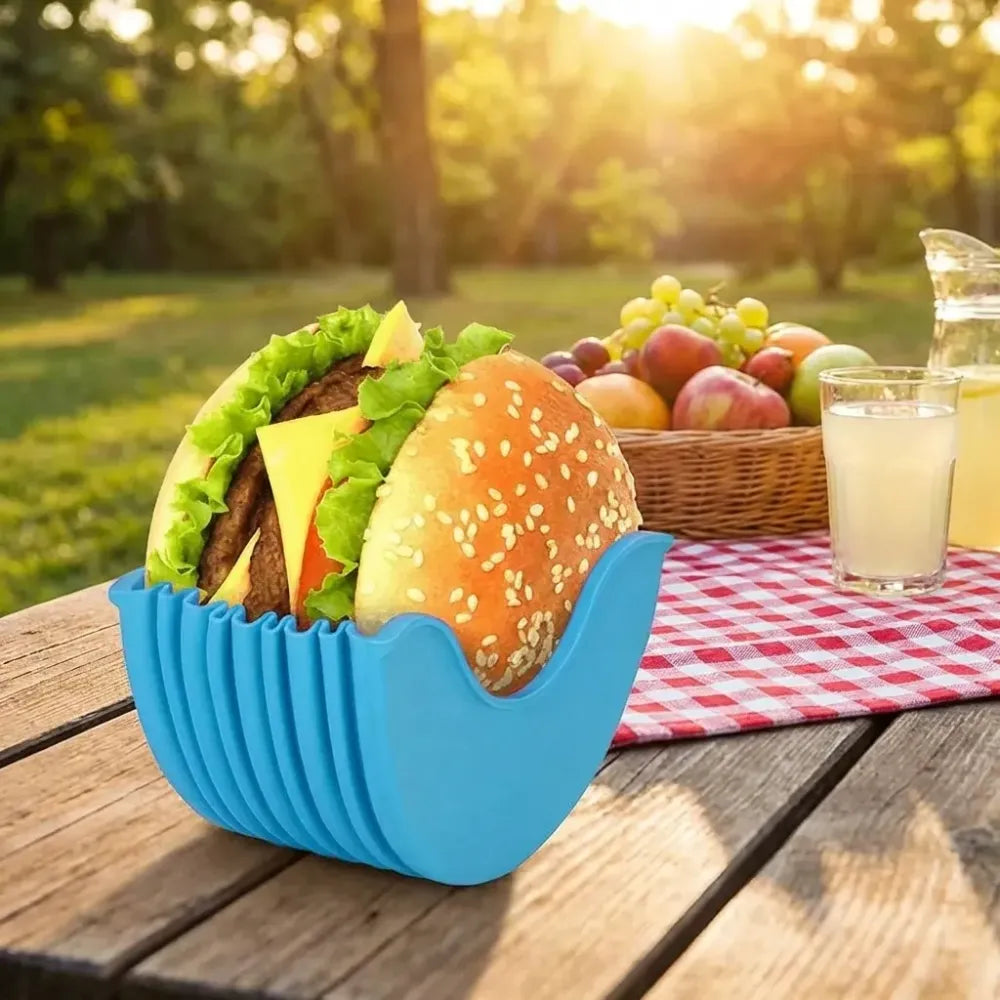 Silicone burger holder - kitchen tool