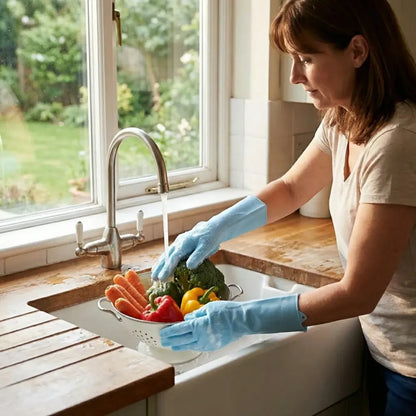 Silicone cleaning gloves (1 pair)