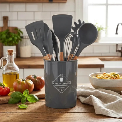 Silicone cooking utensils set (11 pcs)