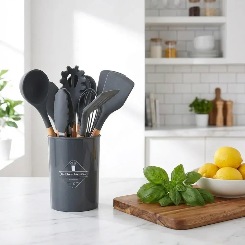 Silicone cooking utensils set (11 pcs)