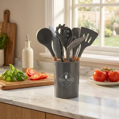 Silicone cooking utensils set (11 pcs)