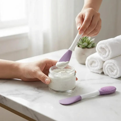 Silicone face mask brush applicator (pack of 2)