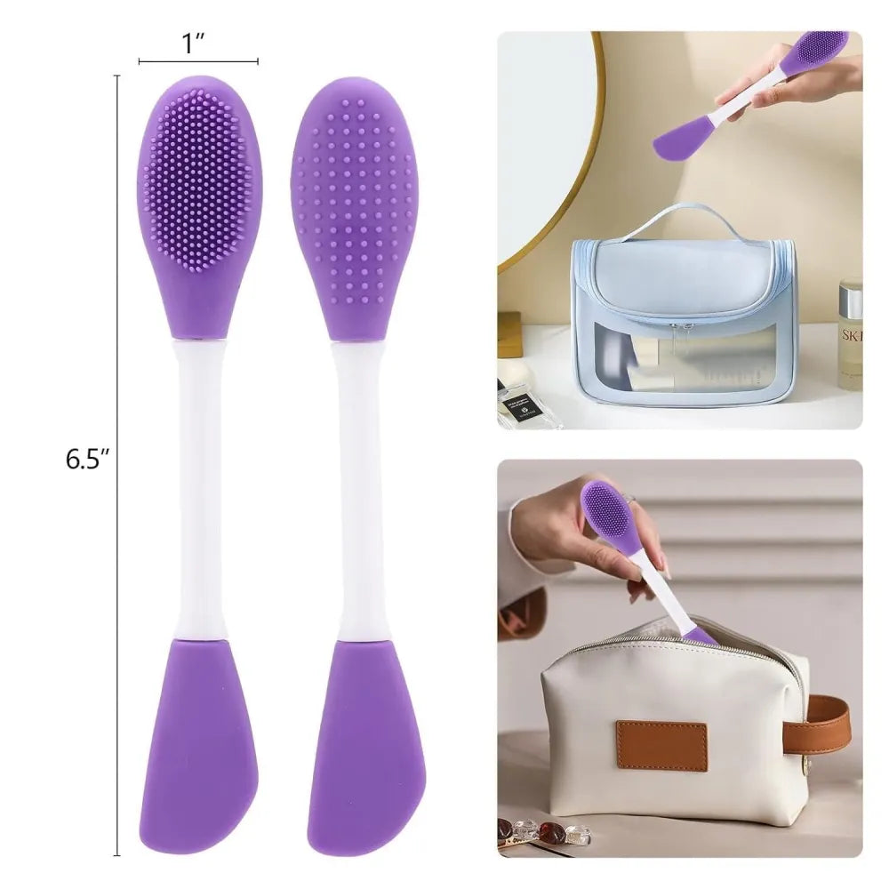 Silicone face mask brush applicator (pack of 2)
