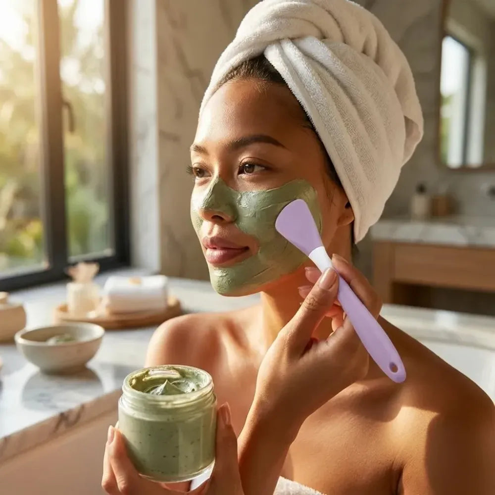 Silicone face mask brush applicator (pack of 2)