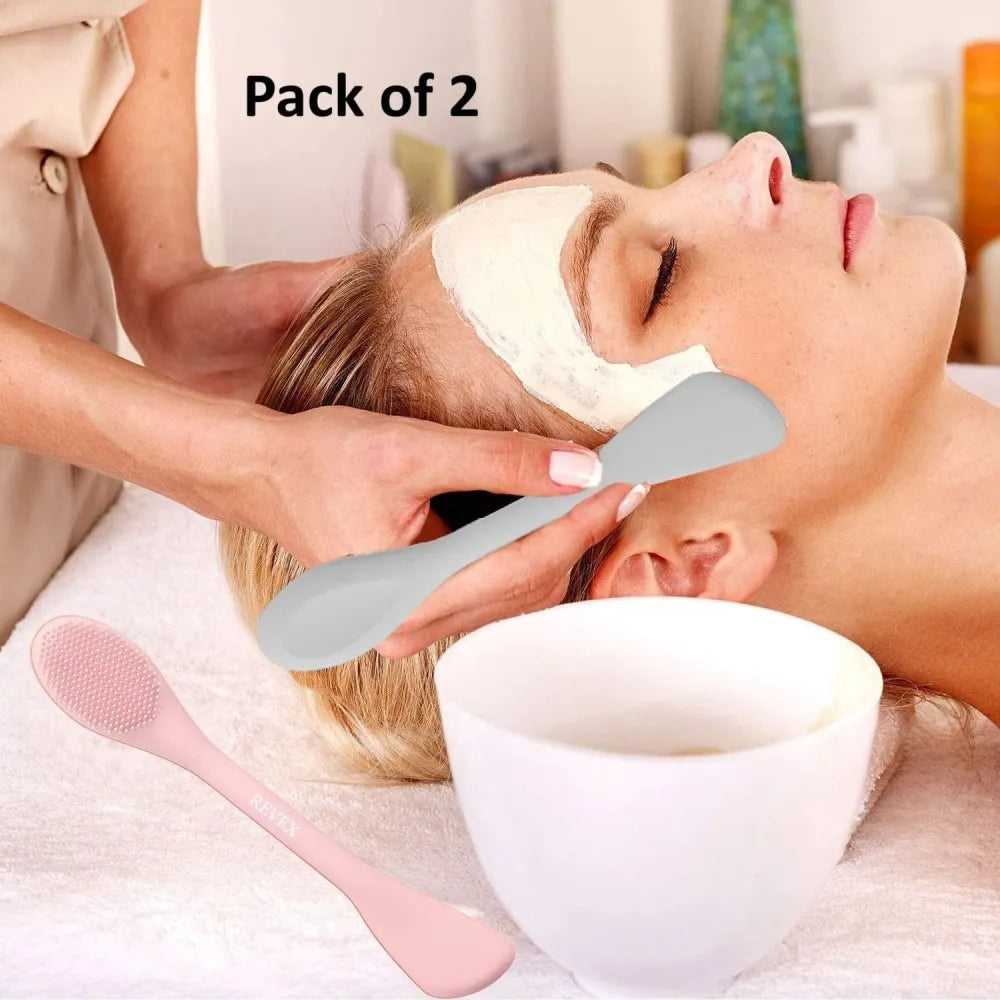 Silicone face mask brush applicator (pack of 2)