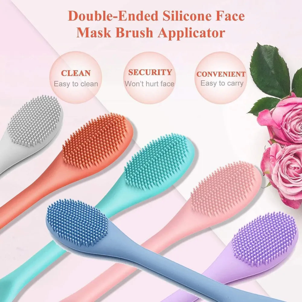 Silicone face mask brush applicator (pack of 2)