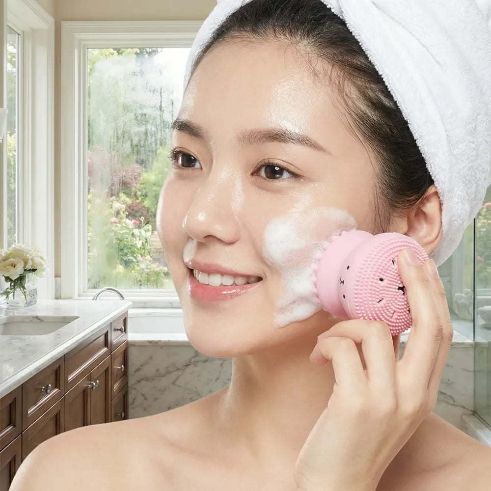 Silicone face scrubber massager - health & beauty