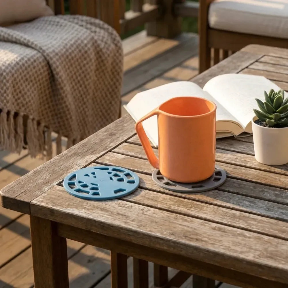 Silicone fancy coaster for kitchen (1pc) - home &