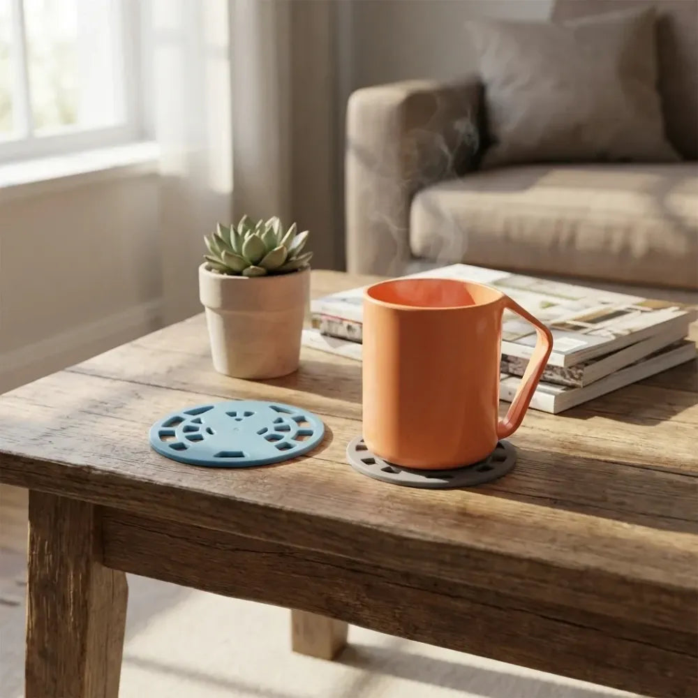 Silicone fancy coaster for kitchen (1pc) - home &