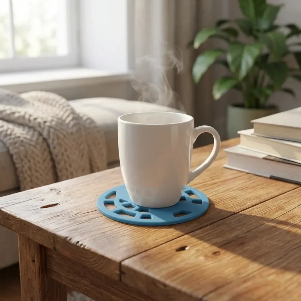 Silicone fancy coaster for kitchen (1pc) - home &