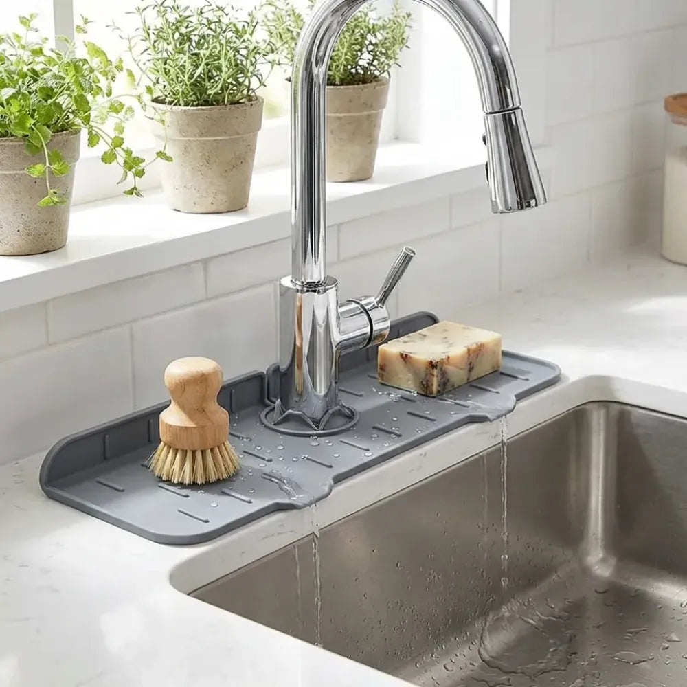 Silicone faucet splash guard – 1 pc - home & kitchen