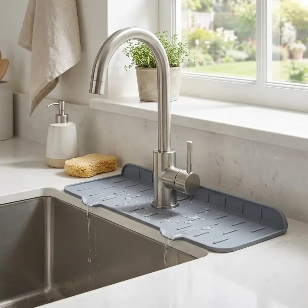 Silicone faucet splash guard – 1 pc - home & kitchen