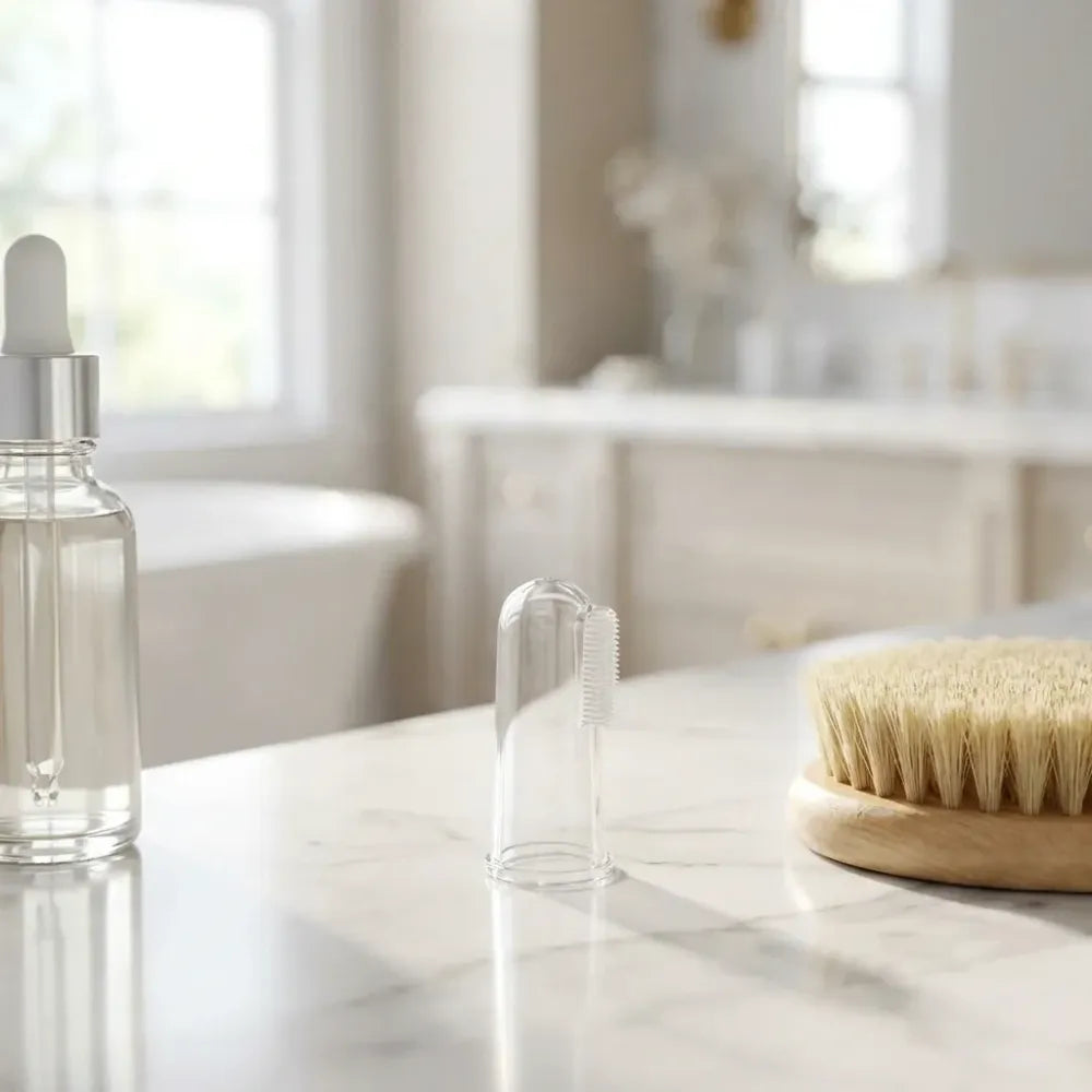 Silicone finger toothbrush for babies - home essentials