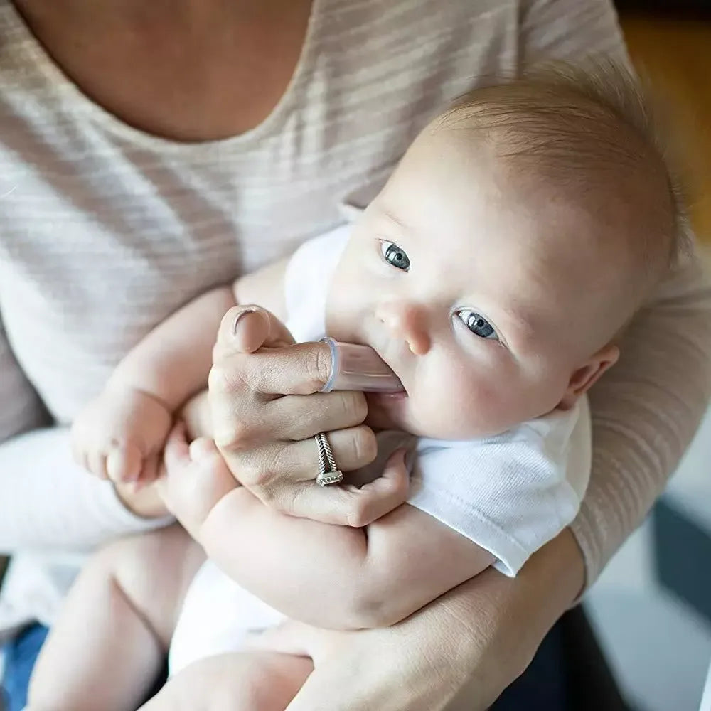 Silicone finger toothbrush for babies - home essentials