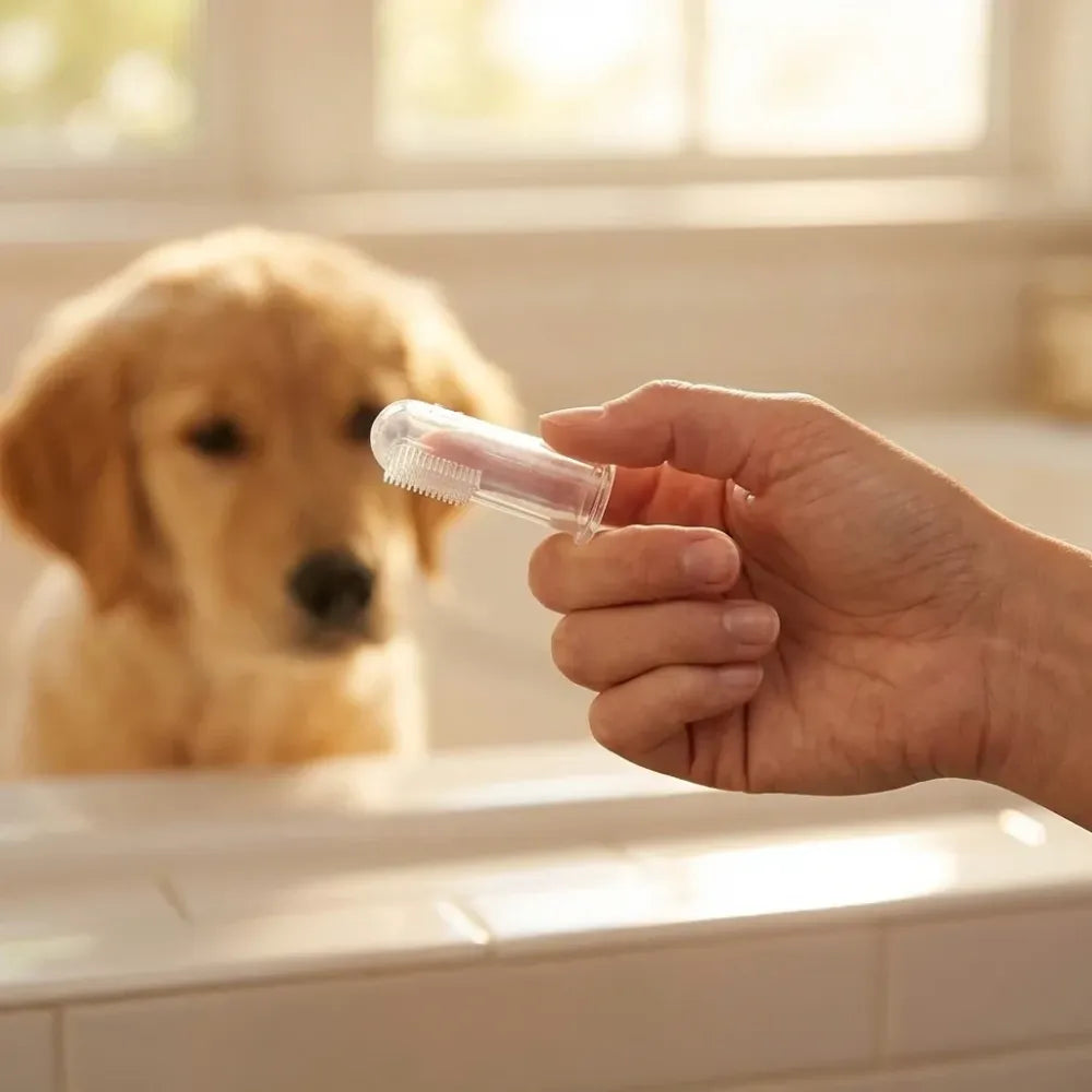 Silicone finger toothbrush for babies - home essentials