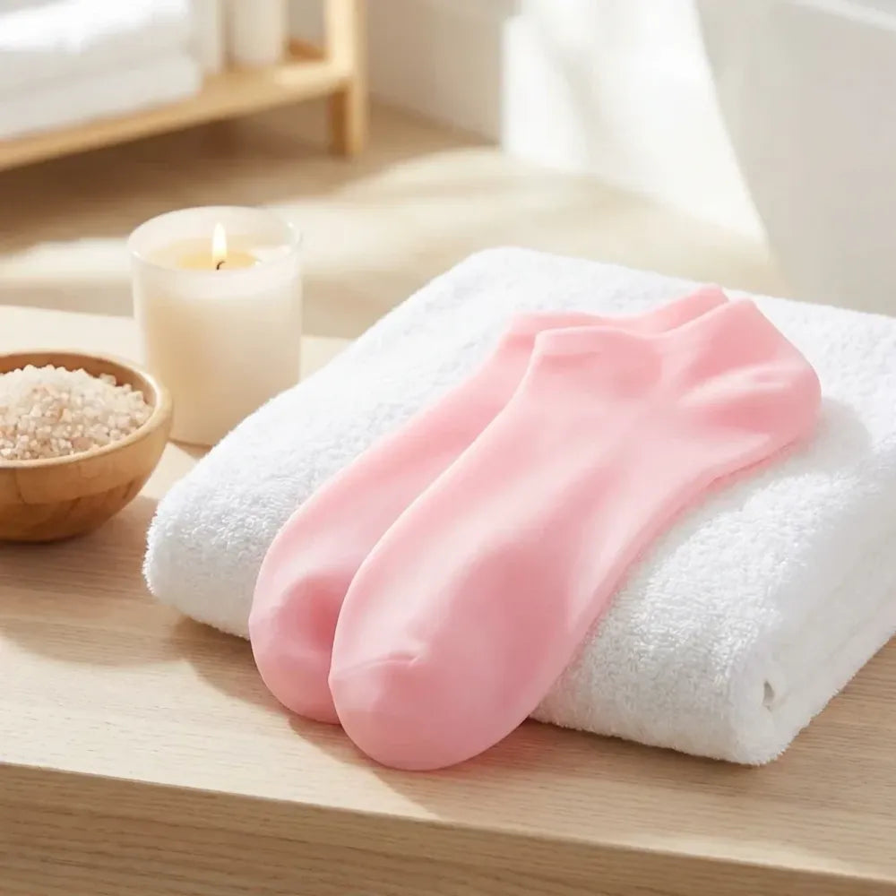 Silicone gel heel socks (1 pair)