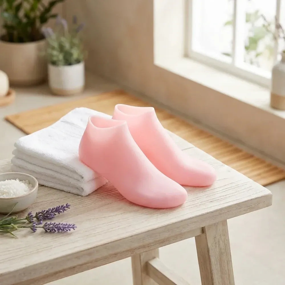 Silicone gel heel socks (1 pair)