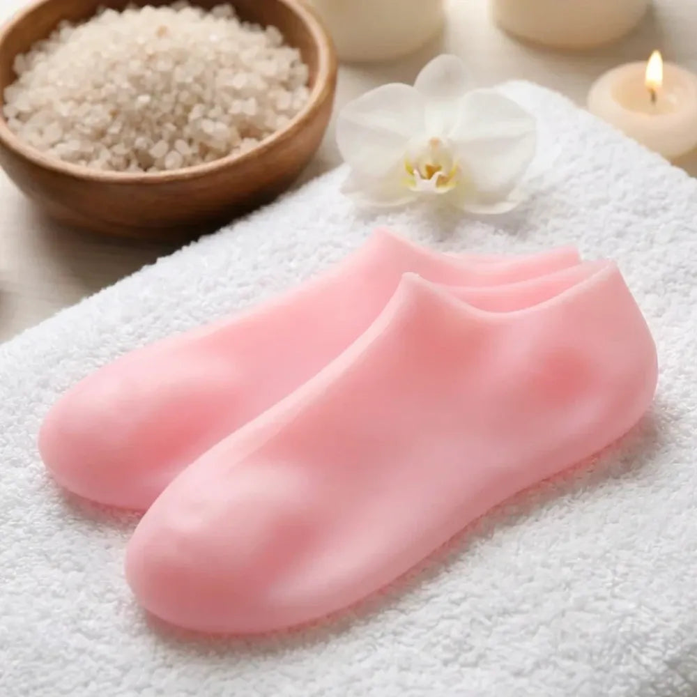 Silicone gel heel socks (1 pair)