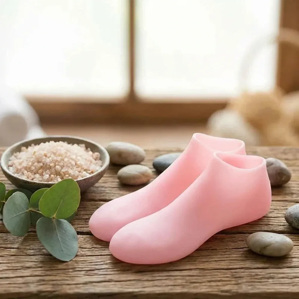 Silicone gel heel socks (1 pair)