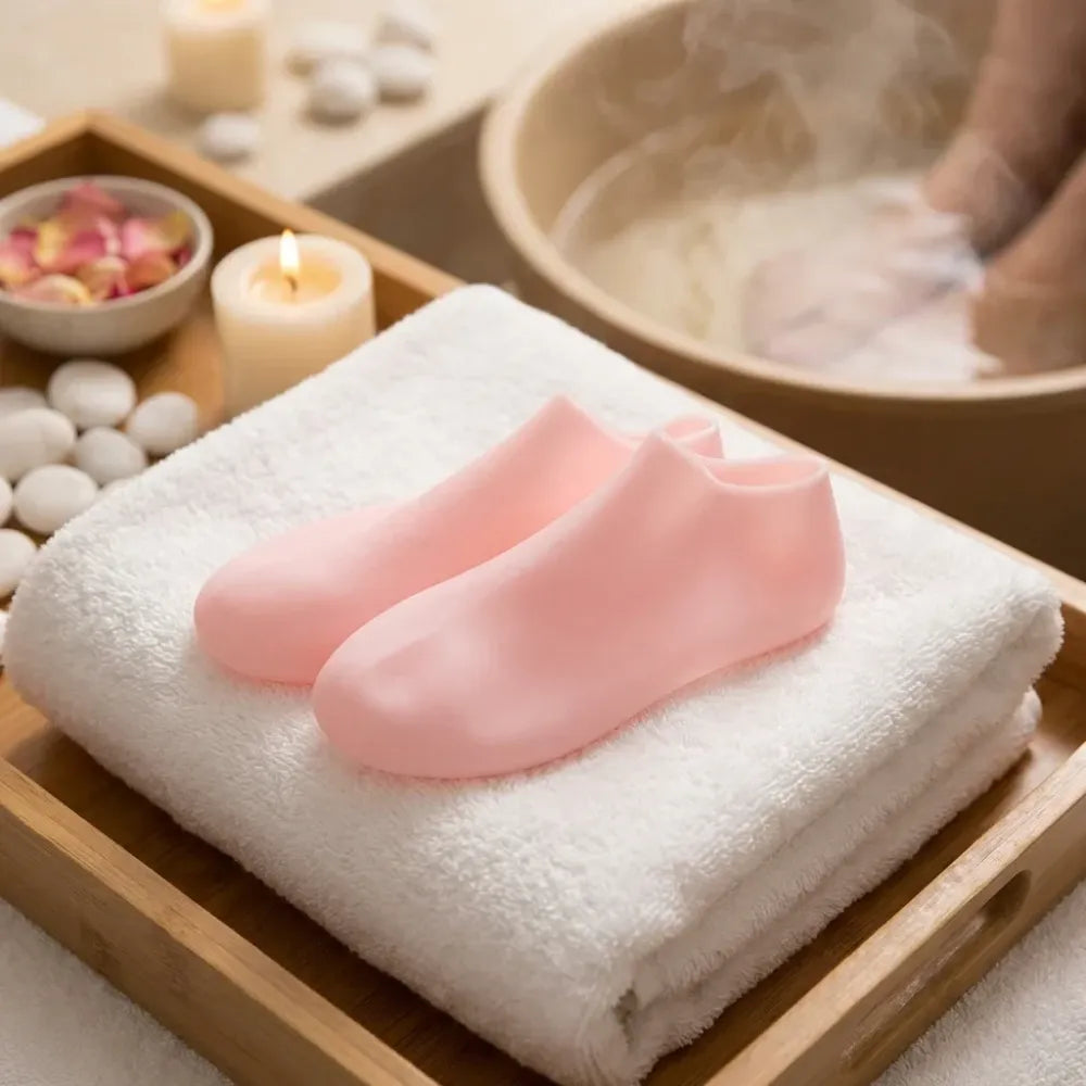 Silicone gel heel socks (1 pair)