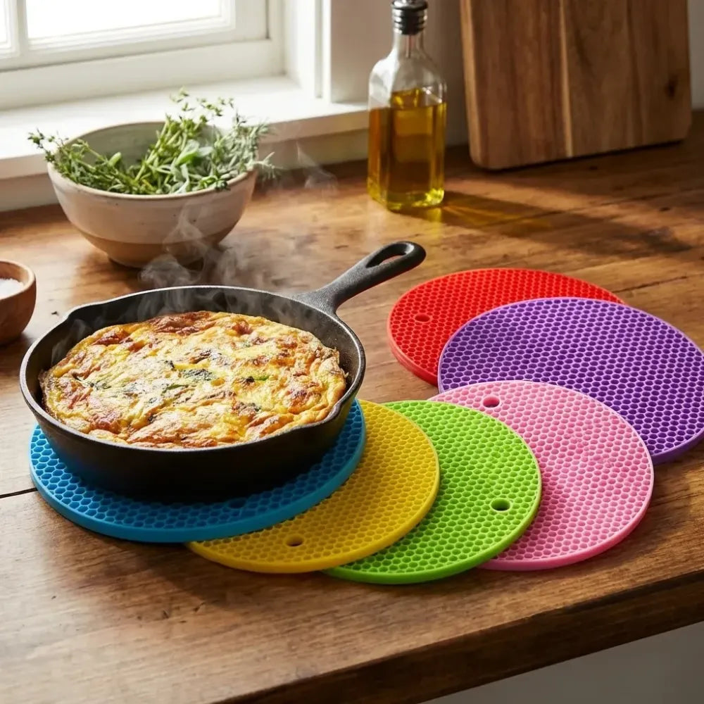 Silicone heat resistant mats – set of 4