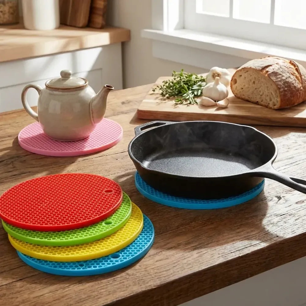 Silicone heat resistant mats – set of 4